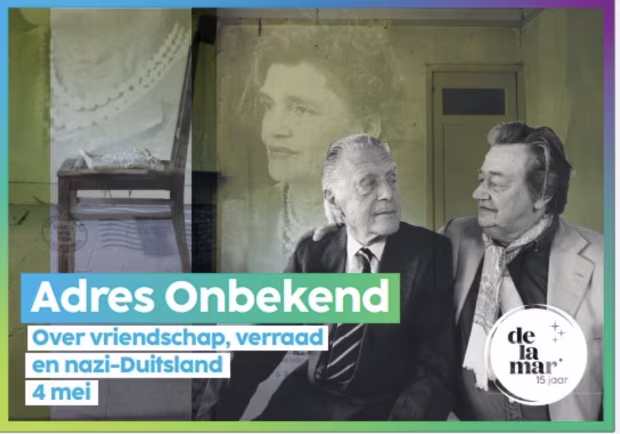 Historische foto voor Adres Onbekend over vriendschap, verraad en nazi-Duitsland op 4 mei met Hans van Veggel en Hans Hoes